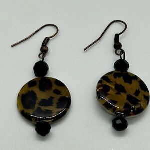 Wild Elegance Leopard Print Earrings